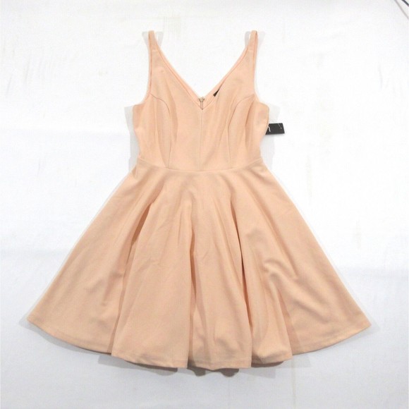 Lulus Dresses & Skirts - LULUS Womens Darling Delight Skater Dress Blush Fit Flare Sz S NEW DEFECT
